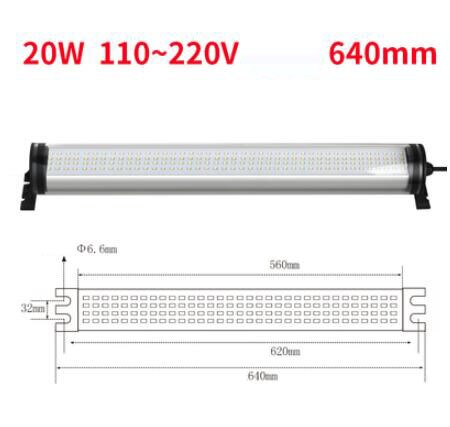 LED CNC machine tool lamp Tri-proof light(Waterproof, explosion-proof and dustproof: 20W110-220V