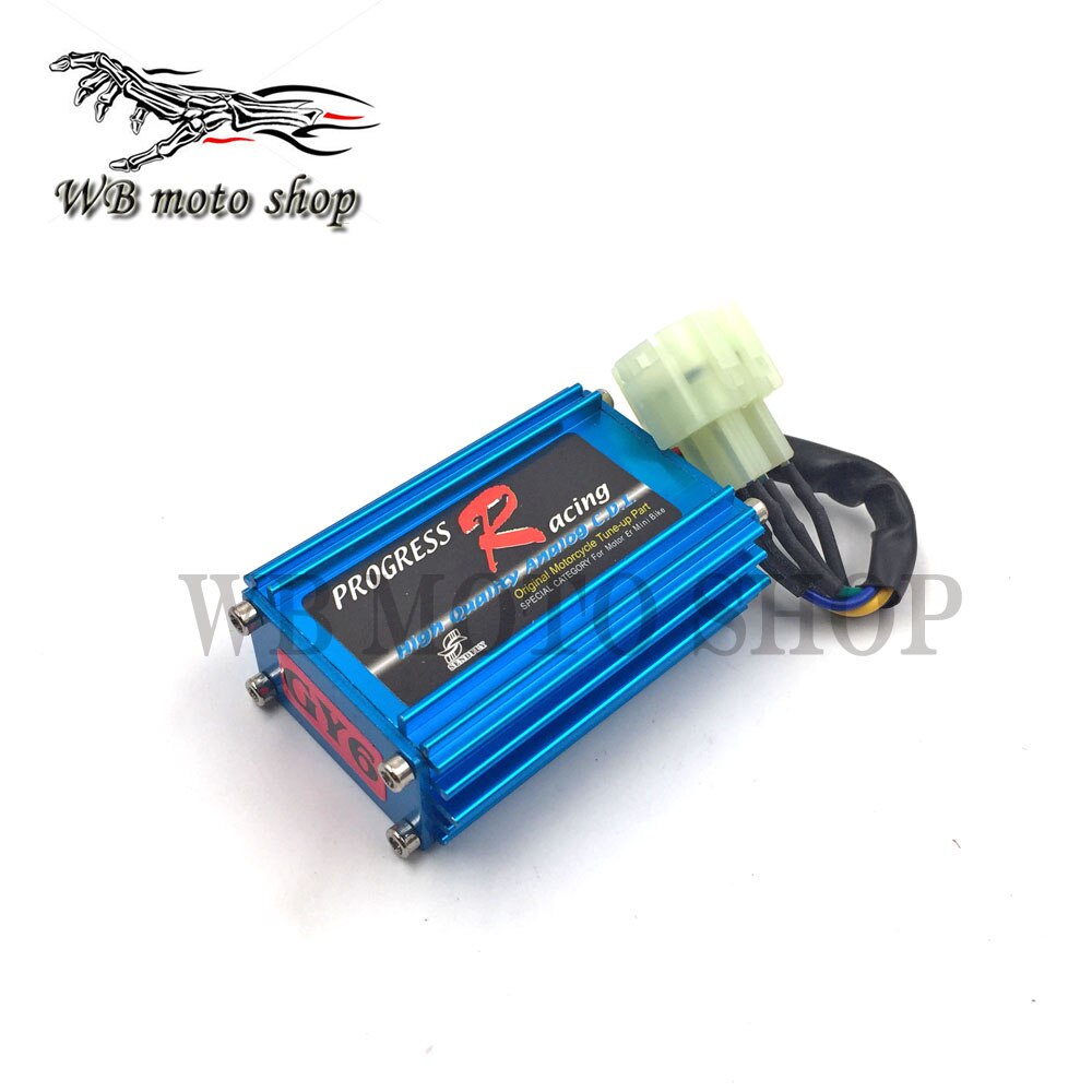 Prestaties 6 pin AC Racing CDI Box Bobine voor GY6 50cc 125cc 150cc 139QMB 152QMI 157QMJ Scooter Bromfiets ATV: Large igniter