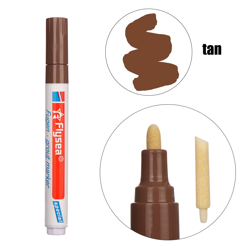 Neue Wasserdicht Fliesen Reparatur Küche Instant Mörtel Stift Anti Schimmel Professionelle Fliesen Lücke Reparatur Farbe Stift Fliesen Refill: tan
