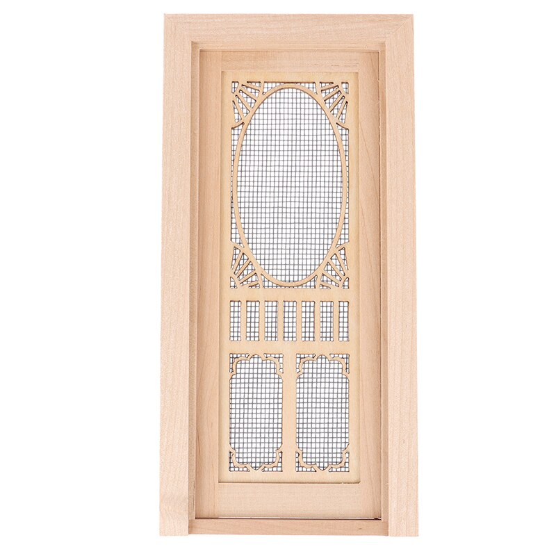 1Pcs 1:12 FAI DA TE In Legno per Porte E Finestre di Casa di Bambola Accessori Giochi Di Imitazione Giocattolo Per I Bambini Mobili Casa di Bambola di Simulazione Miniature: 18.5x9x1cm