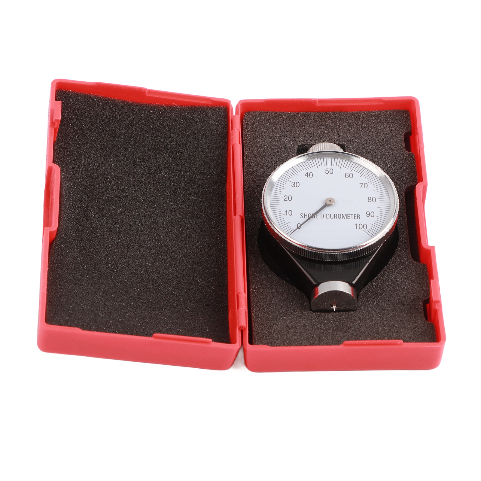 Durometer Meter Tire Durometer Shore Type A/O/D Rubber Tire Durometer Hardness Tester Meter 0‑100 Degrees Shore Tire Durometer: Red