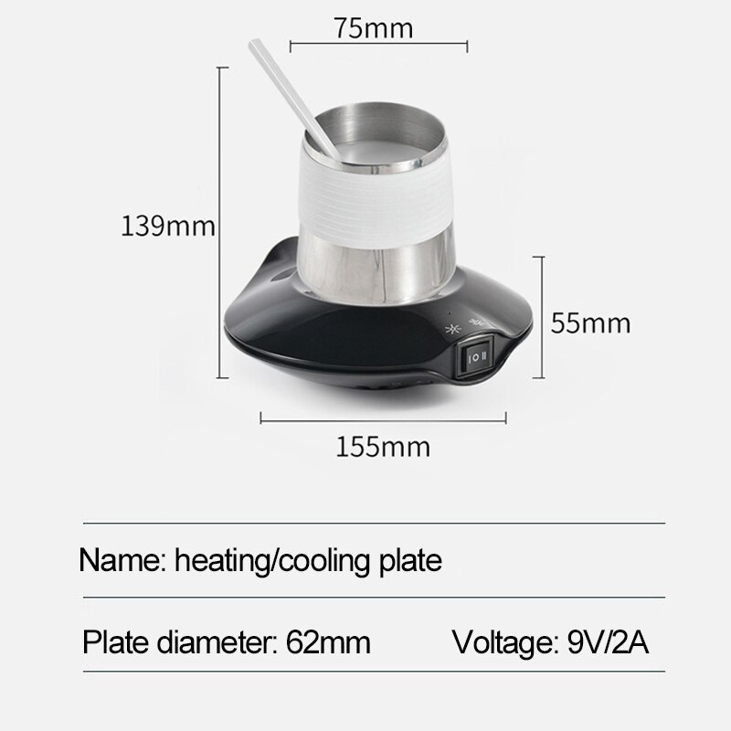 2 in 1 Tasse Heizung Kühl Tasse Platte Kühlung Getränke Getränke Können Thermostat Heißer Tee Macher Heizung Bahn Kühler Wärmer Pad