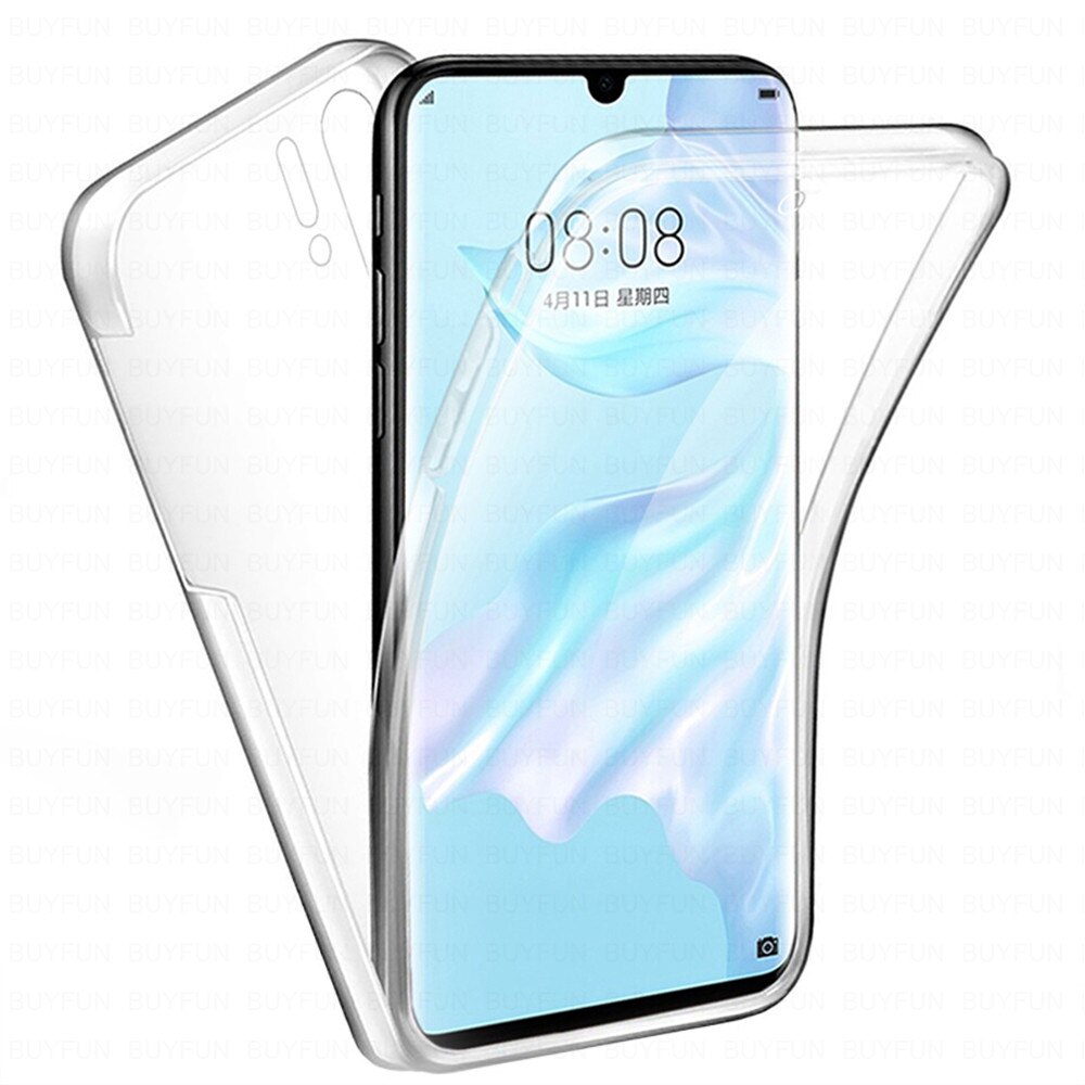 360 custodia trasparente completa per Huawei p40 p30 p20 lite light nova 7 6 se 5t 5z 5i pro Y8p y7p p smart plus 2019 custodia in Silicone: p40 lite 6.5