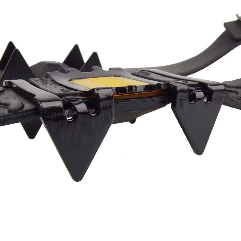 1 paar bergschoenen, ijs/sneeuw stijgijzers tanden 4 hoezen regenachtige dag antislip voor buiten zwart