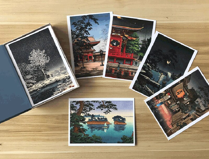32 Pcs/Set Art Postcard : Tsuchiya Koitsu Japanese landscape postcard birthday