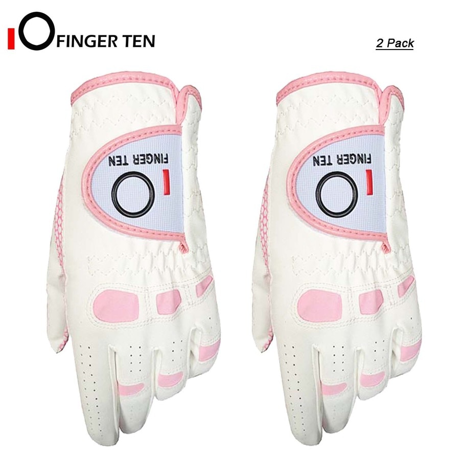 2 pc damer golfhandskar regn alla väder extra grepp vänster hand höger storlek sml xl för damflickor för kvinnor