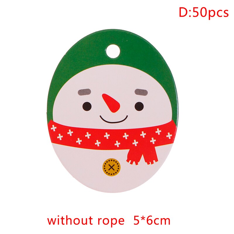 50 stücke Weihnachten Stichworte Papier Verpackung Gedruckt Frohe Weihnachten Neue Jahr Stichworte Für Kasten Kuchen Party Etikett hängen Schild: 4