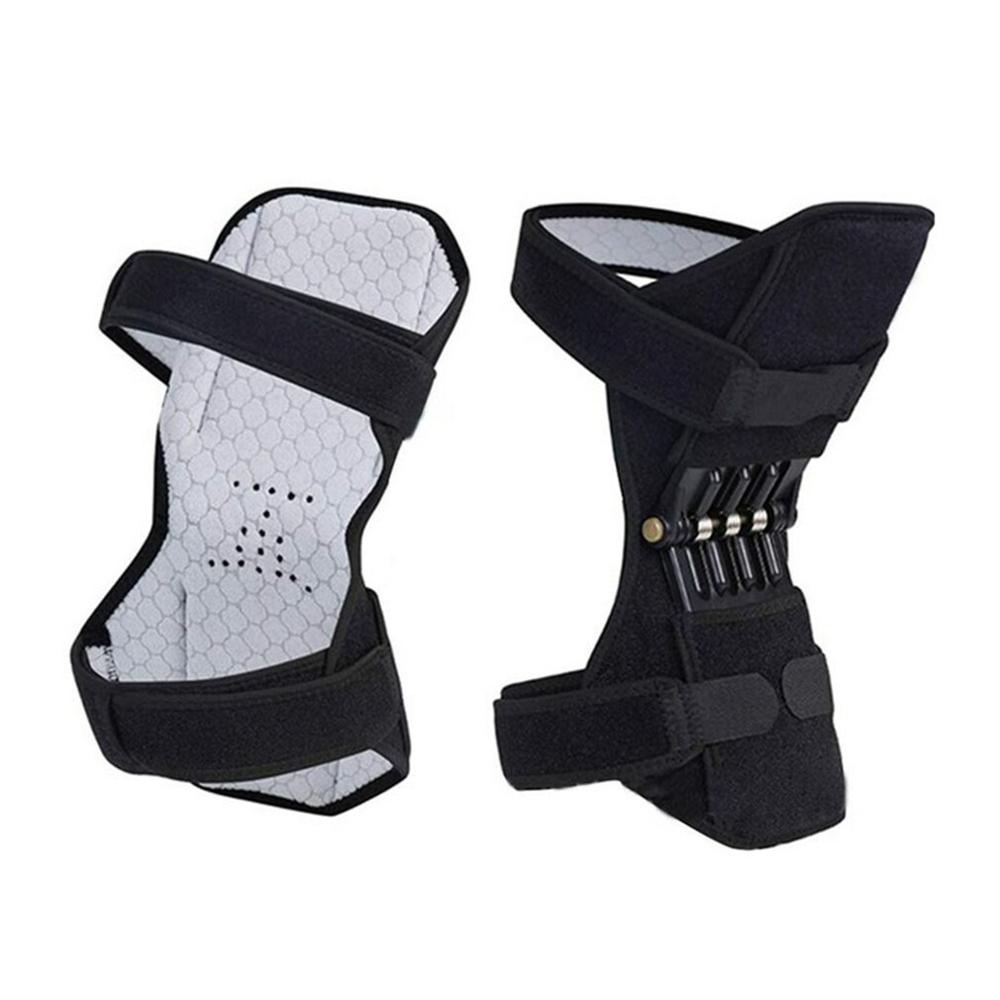 Non-slip Joint Support Knee Pads Knee Patella Strap Breathable Power Lift Spring Force Knee Booster Tendon Brace Band Pad: Single bubble bag