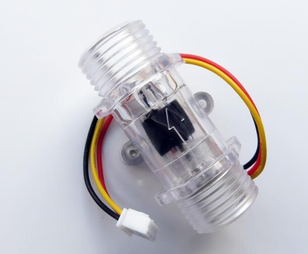 G1/2&quot; Transparent flowmeter water flow sensors Hall flow meter DN15 turbine flowmeter