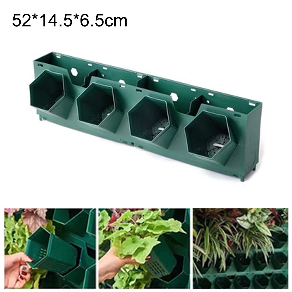 Three-dimensional Vertical Green Plant Pot Wall Hanging Flower Pot Multi-layer Combination Plant Grow Planter Green for Flowers: Yellow