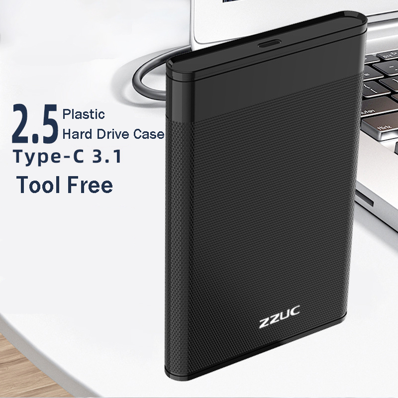 2,5 Werkzeugfreies Festplattengehäuse USB3.0/3.1 Laptop Mechanisches Solid State SSD-Festplattengehäuse TPYE-C 3.1 UTHAI Q6