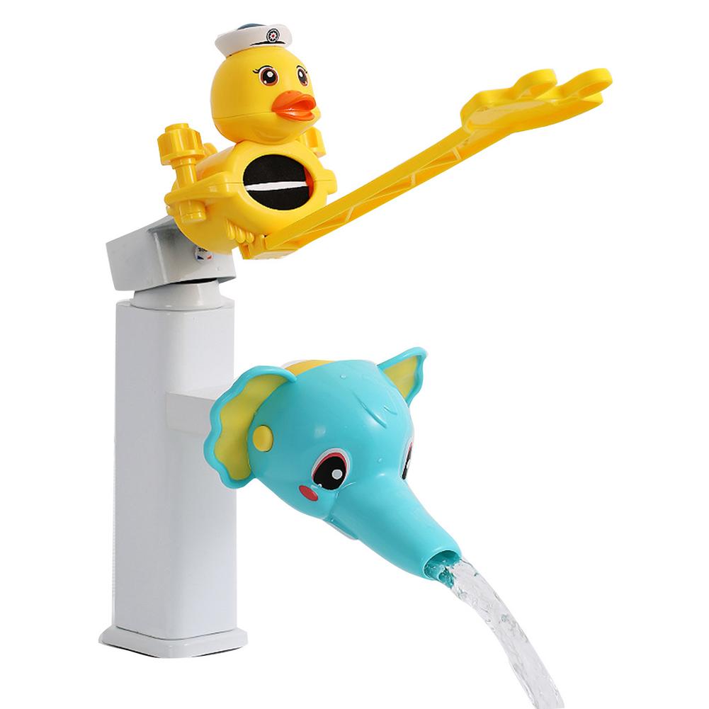 Kids Water Tap Faucet Extender Water Saving Cartoon Silicone Faucet Extension Tool Help Children Washing Hand Water Tap Extender: C