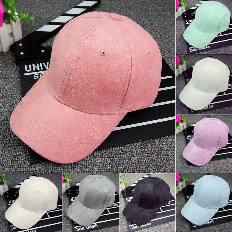 Women Men Unisex Chamois Baseball Cap Plain Blank Adjustable Hat Solid Distressed One Size Stylish Baseball Caps