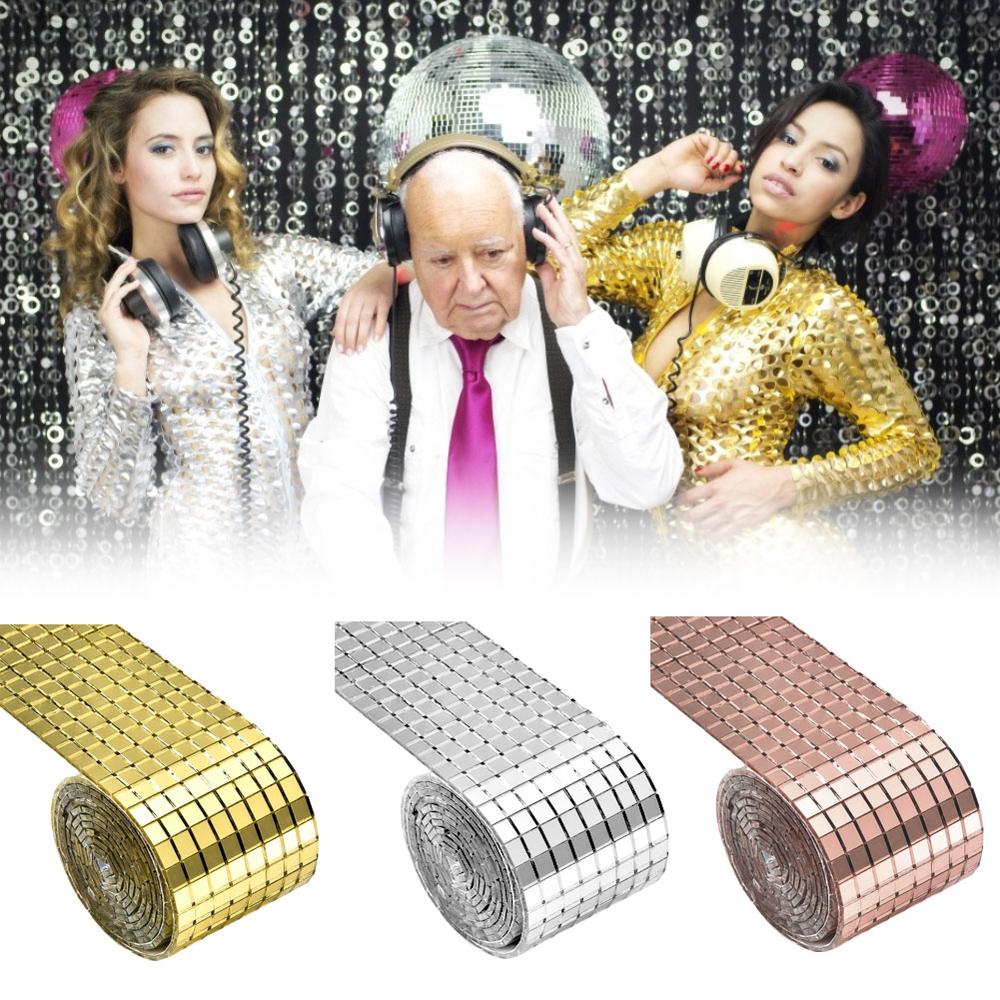 Auto-adhesivo de vidrio Mini cuadrado espejos, azulejos de mosaico para baño artesanías hechas a mano DIY decoración del hogar de plata/oro/rosa