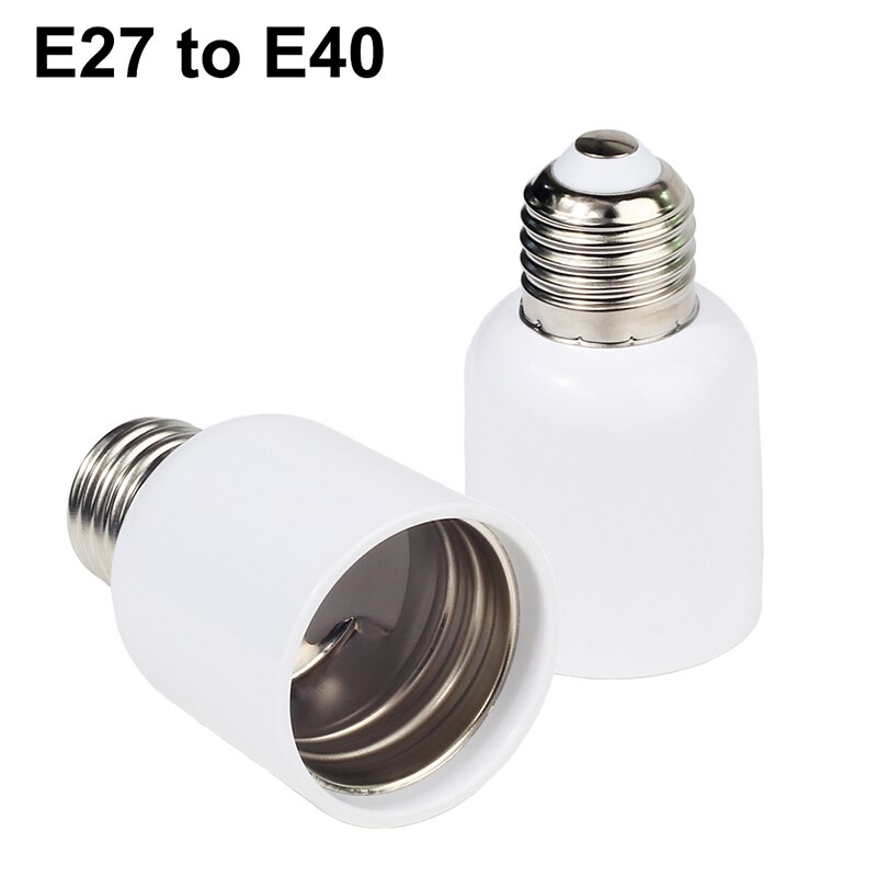 Lamp Converter E27 Male naar E12 E14 E40 B22 MR16 G9 GU10 Vrouwelijke Lamp Socket Lamp Base Uitbreiden Adapter: E27 to E40