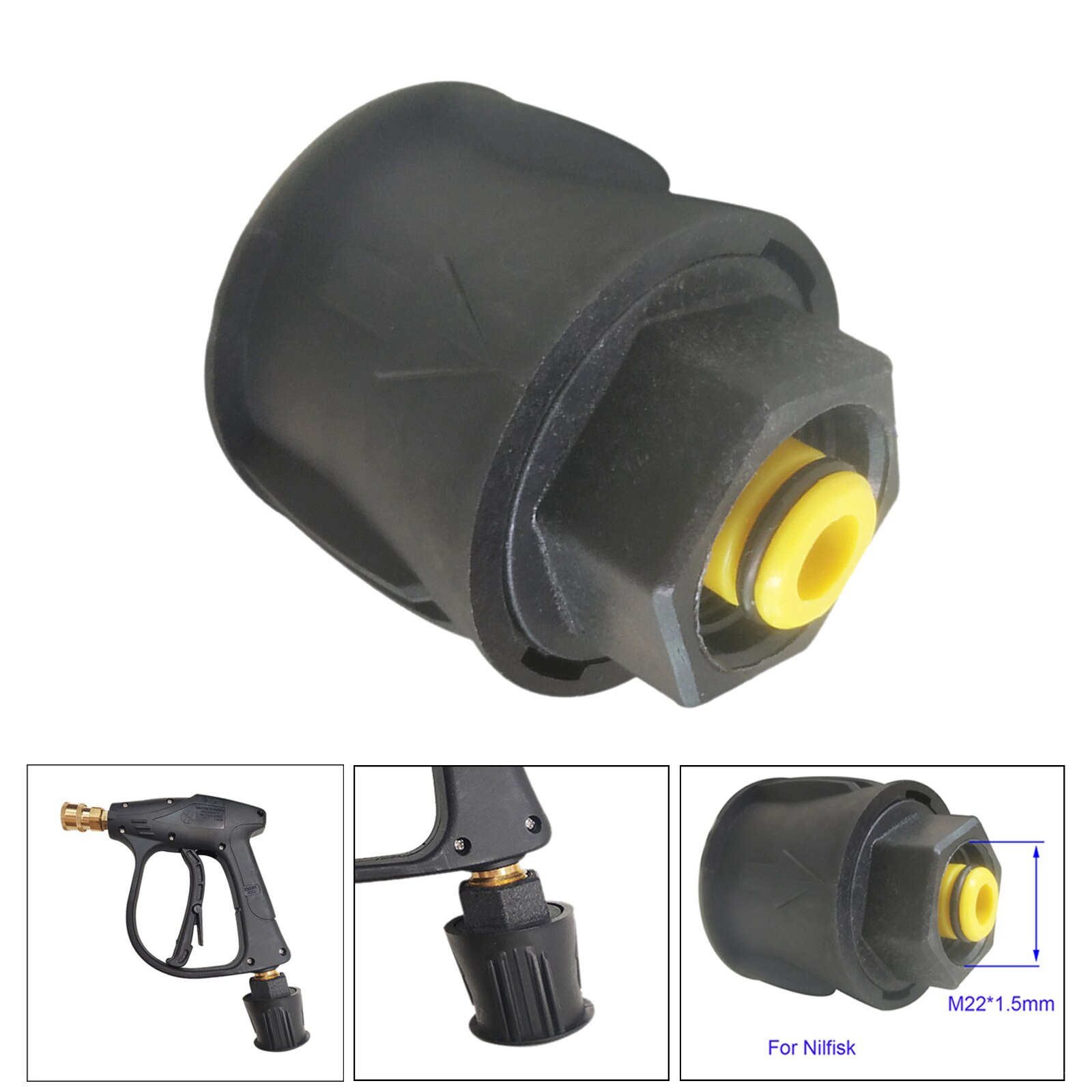 High Pressure Washer Hose Adapter M22 Connector Converter for Nilfisk Parts