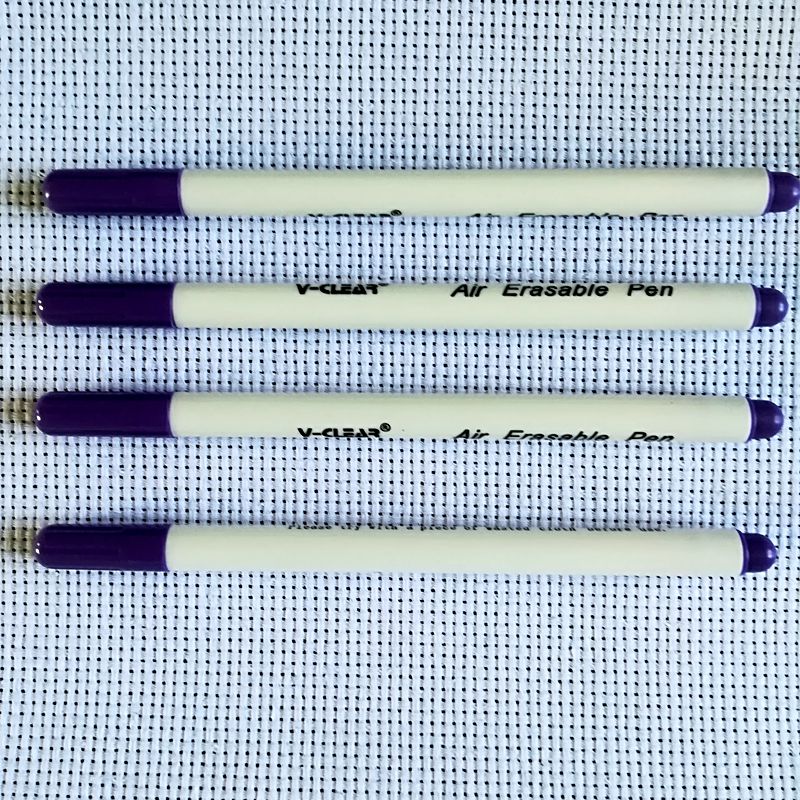 Fabric Paint Marker Tailor Pen Purple Air Erasable Pen Chaco Ace Pen Markers Pink Textile Marker Fabric Pen Needle DIY Tools: 4 pcs Purple Pen