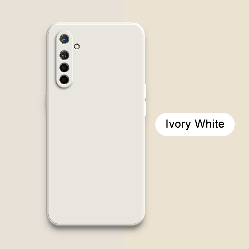 Coque en silicone liquide carrée officielle pour OPPO K5 Realme X2 XT, protection d'appareil photo 360, antichoc, souple, OPPOK5 RealmeXT: Néoprène / vert militaire