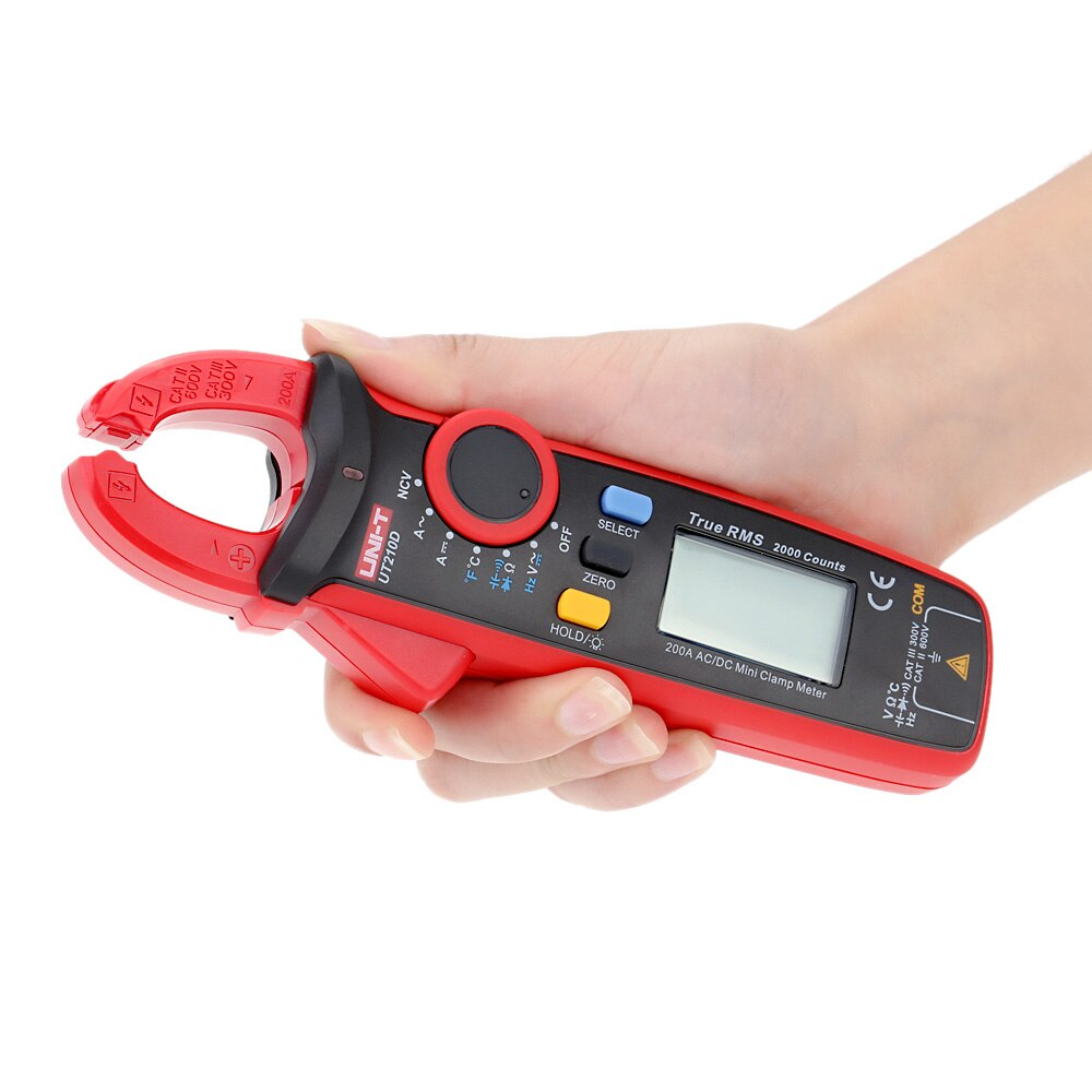 Amperometric Clamp Meter Thermometer Voltmeter Ammeter Capacitance Tester ESR Meter Multimeter UT210D Current Pliers NCV Measure
