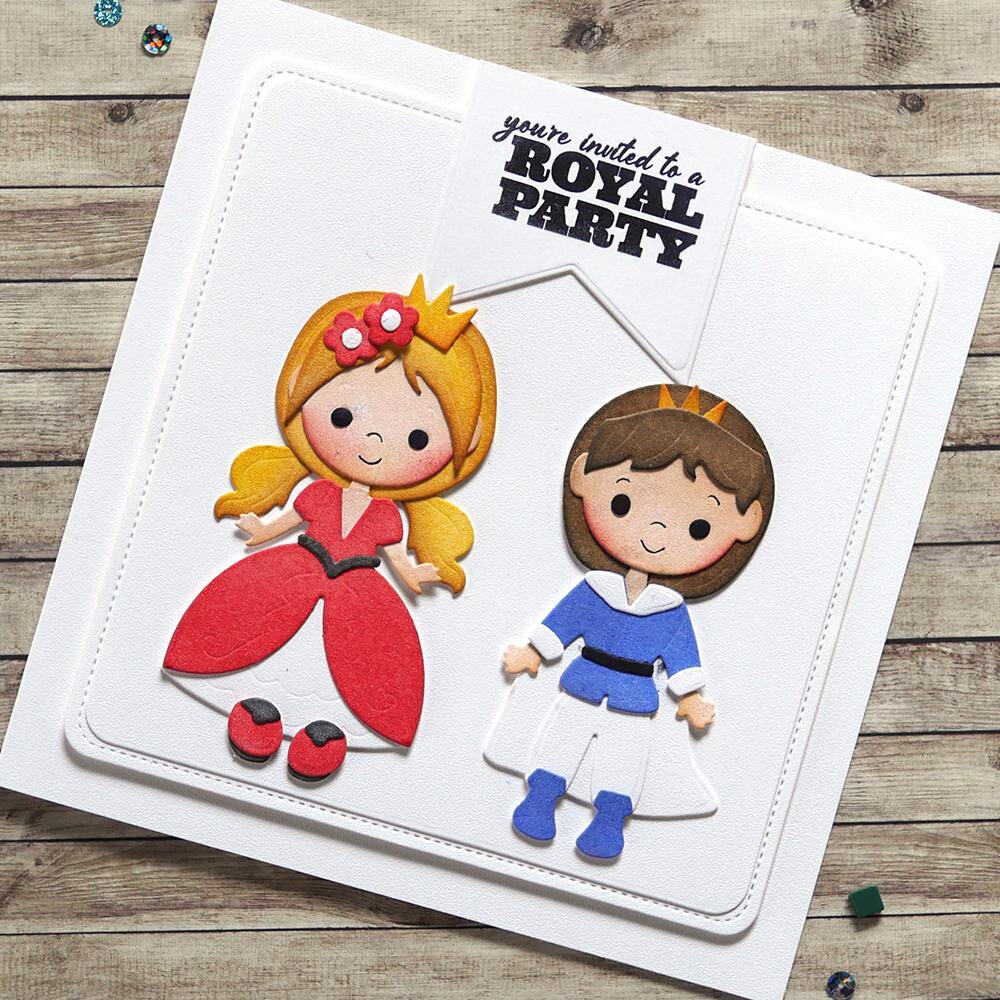 Princess Prince Craft Metal Cutting Frame Templates Scrapbooking Embossing Paper Cards Photo Album Craft Stencils Dies