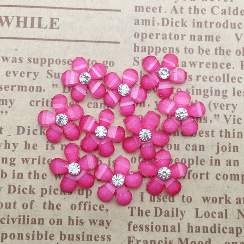 Kleurrijke kleine mini hars bloemen puzzel diy knutselwerkjes flatback scrapbooking meisjes kinderen beloningsspeelgoed 20 stuks