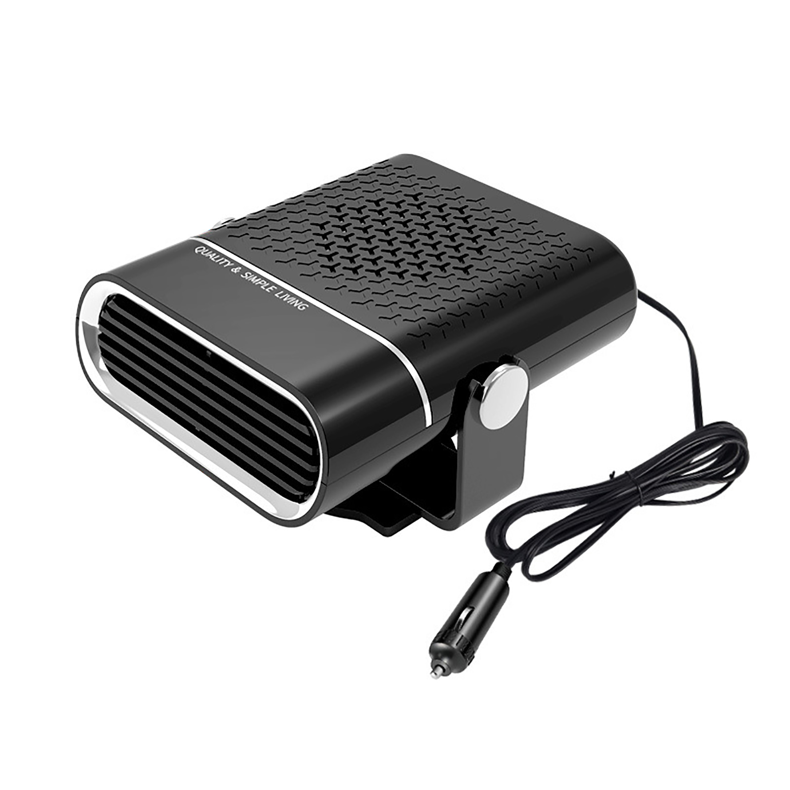 Winter Draagbare Auto Kachels 12V/24V 120W Auto Interieur Verwarming Koeling Ventilator Elektrische Kachel Voorruit mist Remover Ontdooier: black 24v