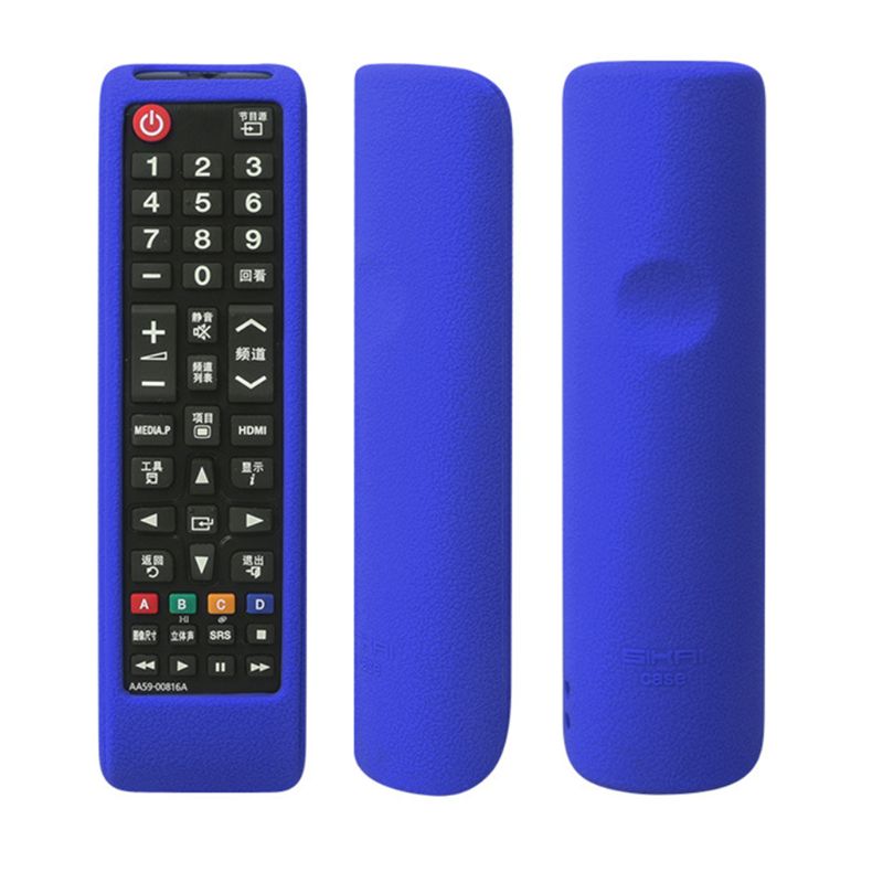 Remote Control Case Controller Silicone Cover Shockproof Protector Washable Skin for Samsung AA59-00816A LED LCD 3D HD TV: BL