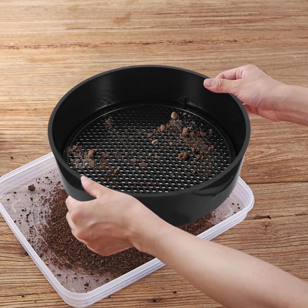 8 sets of Mini Handheld Sieves Garden Sieves Soil Sieves Gardening Tool Kits