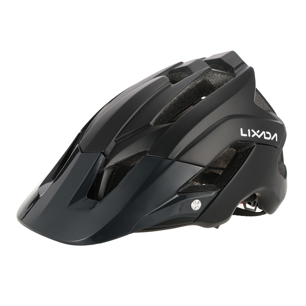 Lixada Unisex Fiets Helm Mtb Road Helm Capacete Eps 13 Vents Integraal-Gegoten Fietshelm Voor Casco Bicicleta: Black