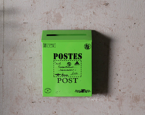 Dagligvarer retro metal postkasse postkasse postkasse boligindretning skyde rekvisitter vægdekoration  wf601215: Grøn
