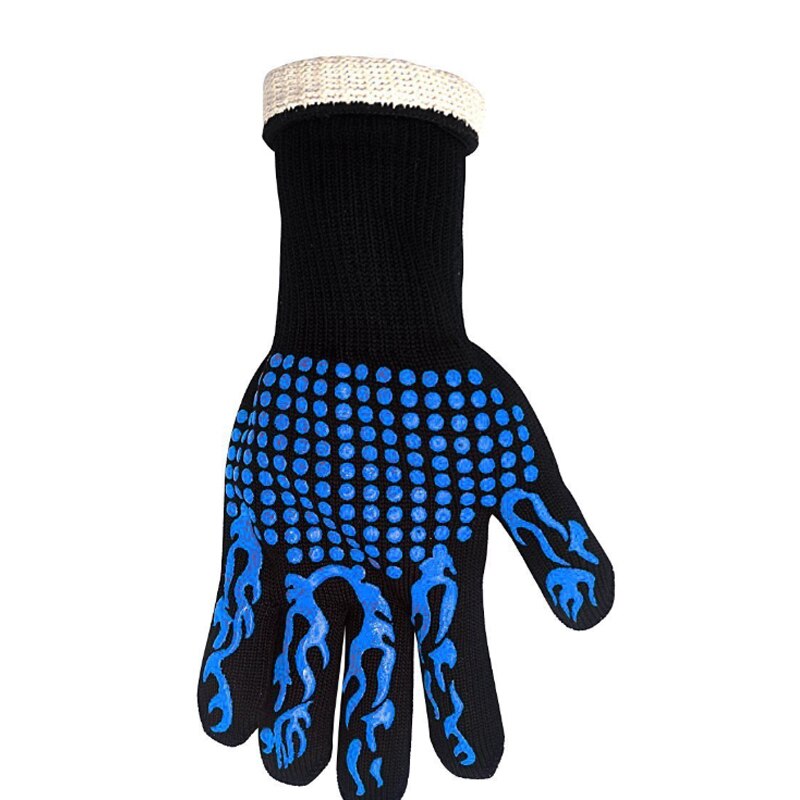 Guante para barbacoa, guantes resistentes al calor de silicona gruesa para cocinar y cocinar barbacoa, Guantes para horno y barbacoa, guantes para lavar platos y cocina: B-1 pc