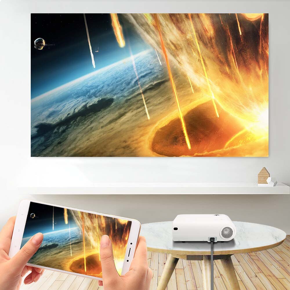 Window Movie Projector Screen Christmas Halloween Movie Foldable Display Cloth 1.8X1.2m