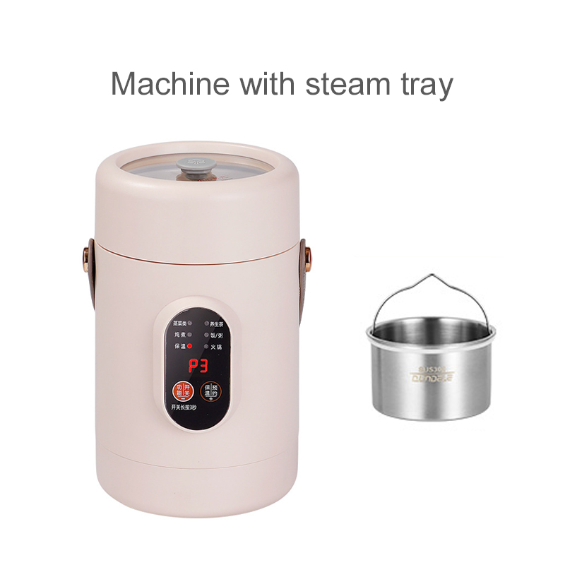 110v 220v bærbar riskoger 1.2l stk. keramisk glasurbeklædning multikoger intelligent gryderet kop non-stick ramen gryde slowcooker: Hvid / > 5l