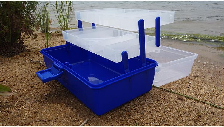 Finefish Grote Vissen Box Sterke Plastic Multifunctionele Visgerei Doos Vissen Tool Case