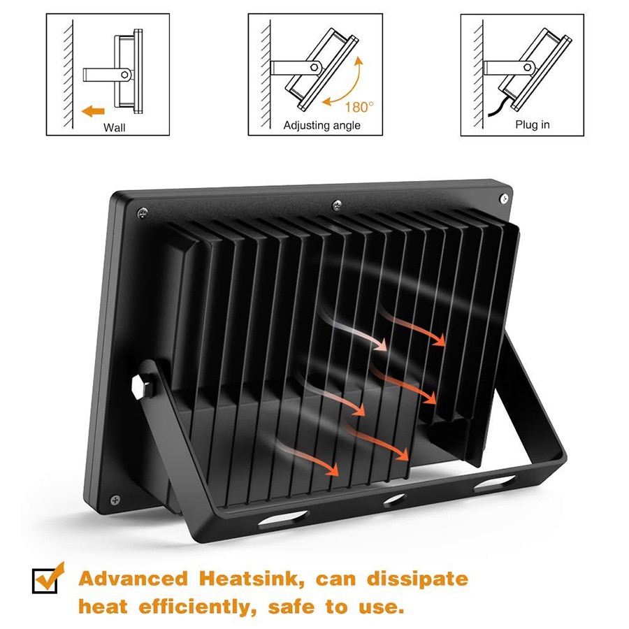 UV LED Floodlight 30W 60W Ultra Violet LED Black Light with on/off switch AC85-265V IP66 Waterproof DJ Disco Party Stage Light