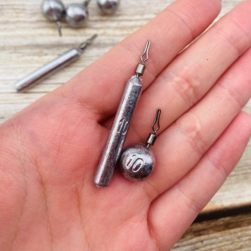 OBSESSION 10pcs/lot Shot Fishing Lead Sinker 3.5g 5g 7g 10g 14g 20g ead Weight For Bass Fishing Baits Sinkers Accessories