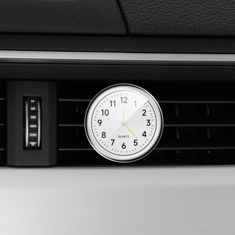 Auto Zifferblatt Uhr Leucht Auto hoch-präzision Elektronische Uhr hoch-Ende-Auto Elektronische Quarz Uhr: Orange
