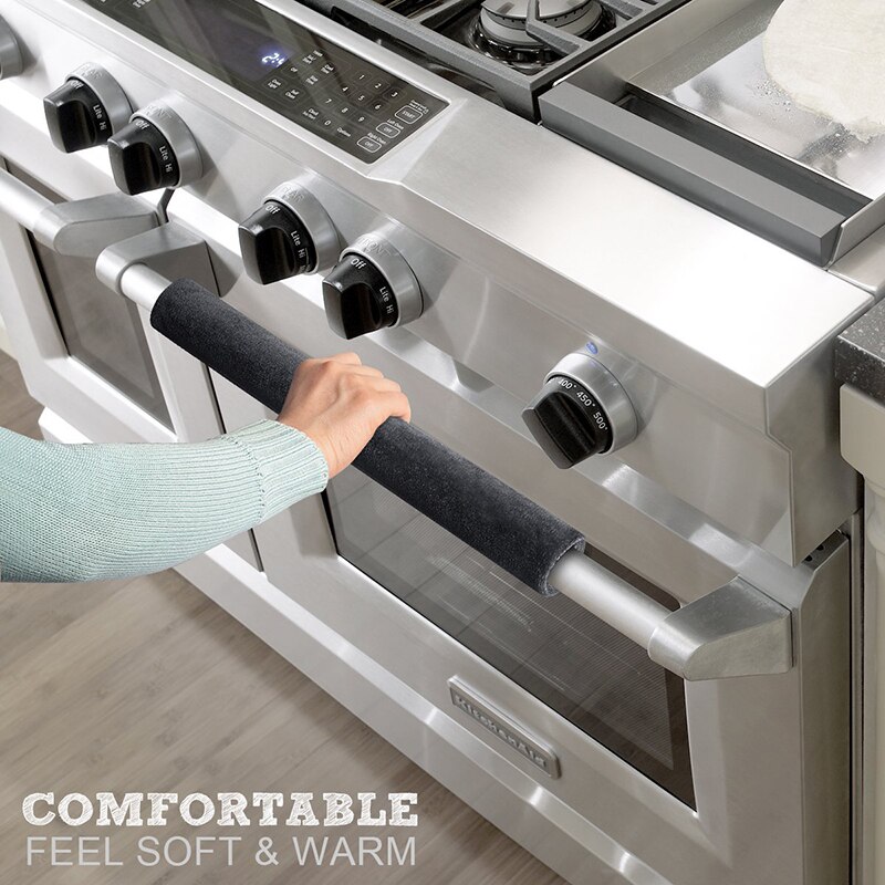 1 Pair Refrigerator Handle Glove Handle Cover Fridge Handle Covers DIY Refrigerator Sleeve Door Knob Covers Velvet Cloth Covers