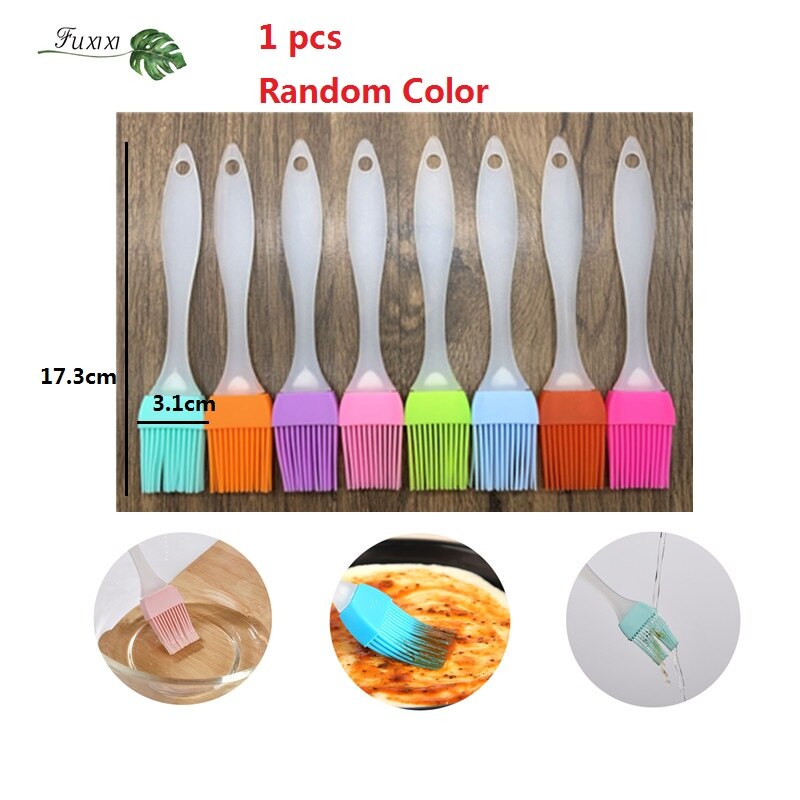 Tapis de cuisson pour Barbecue en PTFE, 40x30cm, plaque antiadhésive, réutilisable, pour l'extérieur: Oil brush 1pcs