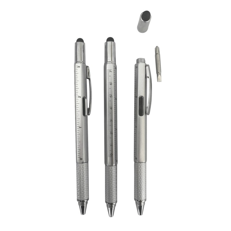 6 in 1 Tool Ballpoint Pen Screwdriver Level Touch ScreenTouch Capacitive Phone Touch Screen Stylus Pen