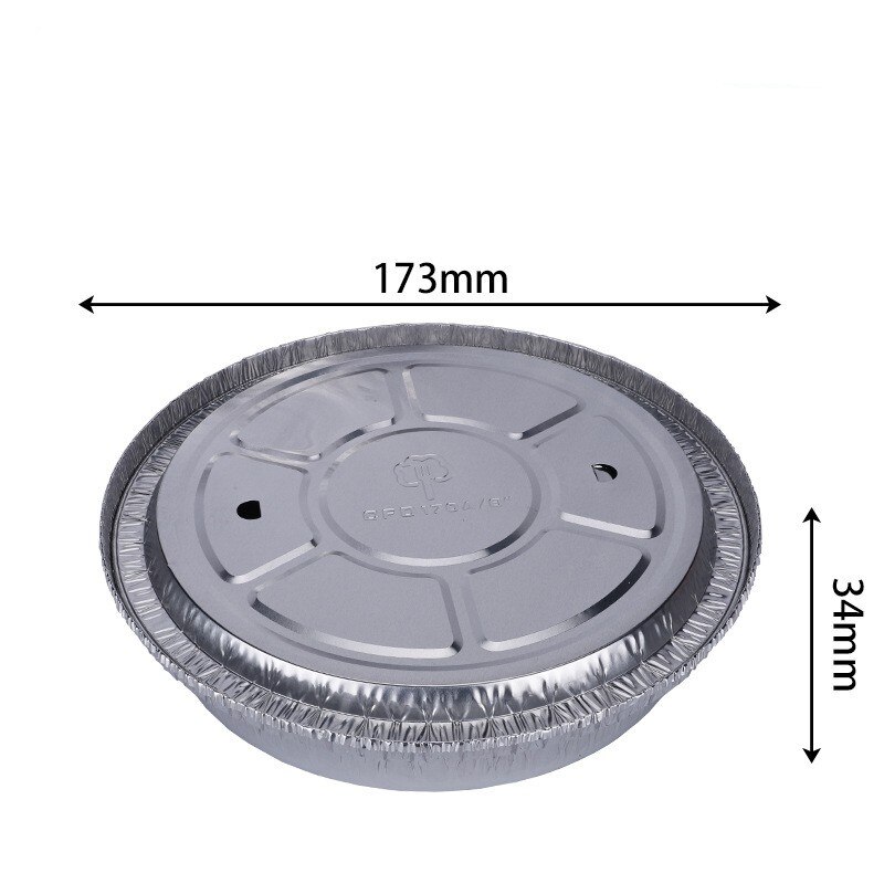 Wegwerp Aluminiumfolie Aluminiumfolie Disc Geen-Kleverige Olie-Proof Aluminiumfolie Board Voor Bbq Gestoomde Houtskool Gegrilde rijst Bakken Levert: S-Aluminum cap