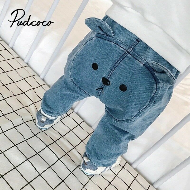 -né enfant bébé garçon filles Denim pantalon Animal décontracté