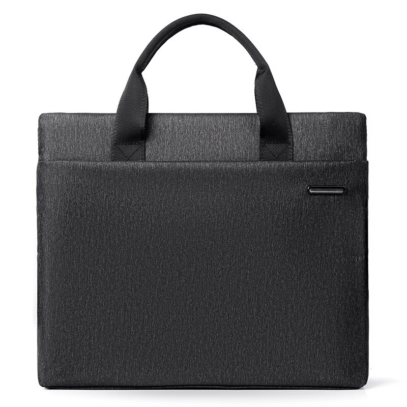 Men&#39;s Oxford Cloth Casual Briefcase Man Business Bag Men Laptop Handbag Male Crossbody Bags New Folder for A4 Documents Work Bag: Black