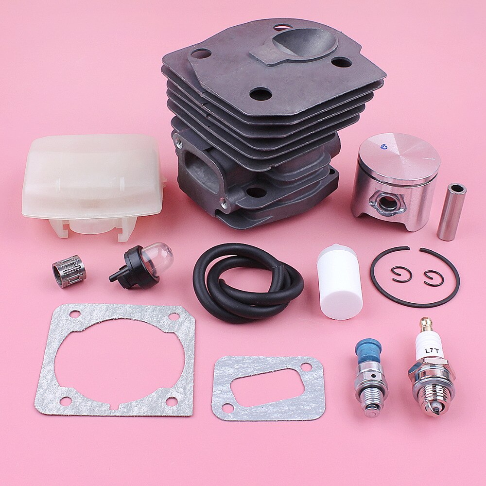 44mm Cylinder Piston Kit For Husqvarna 350 351 353 346XP Air Fuel Filter Line Decompression Valve Chainsaw Replace Spare Part