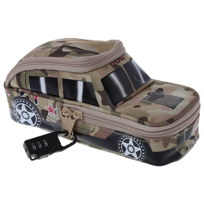 Pochette pour stylo de véhicule avec serrure à combinaison porte-crayon Double fermeture à glissière pour garçons M5TB: AY