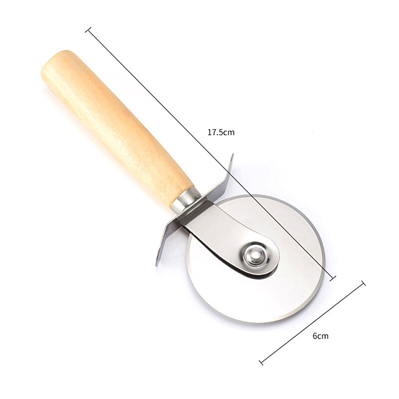 Rvs Pizza Enkel Wiel Cut Gereedschap Diameter 6.5Cm Huishoudelijke Pizza Mes Cake Gereedschappen Wiel Gebruik Voor Wafel Cookies