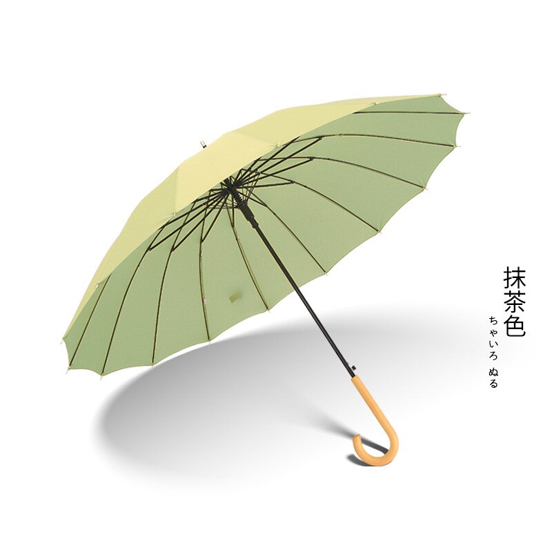 Long Handle Umbrella Parasol Dancing Umbrellas Wooden Handle Craft Women's Umbrella For Wedding Decoration: u tea