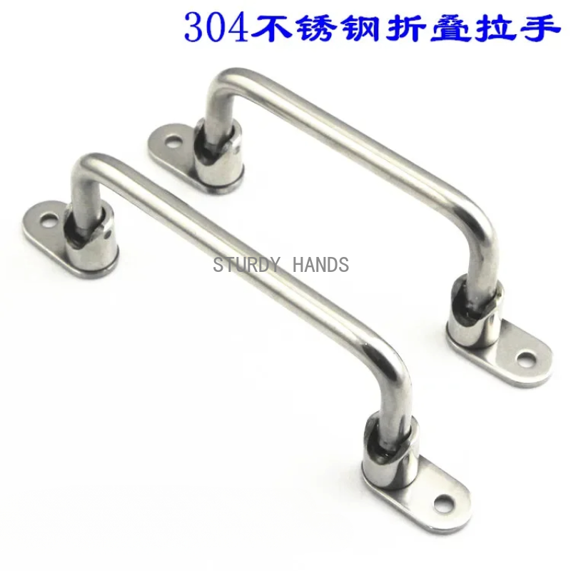 138 mm 158 mm Hochleistungs-Klappgriff aus Edelstahl 304 für externe Industriegeräte, Federgriff