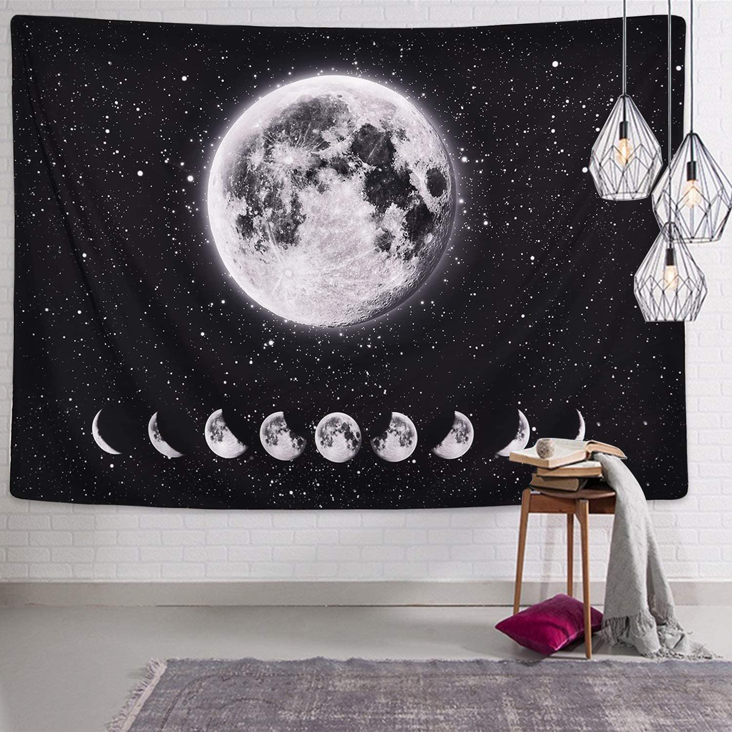 Galaxy Night Sky Tapestry Sterrenhemel Ruimte Tapestry Universe Stars Sky Tapestry Planeet Tapijt Voor Woonkamer Slaapkamer 3 Size: 150x100cm