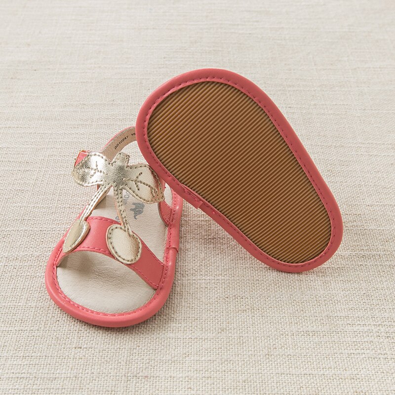 DB10247 Dave Bella summer baby girl sandals born prewalkers infant shoes girl red sandals Princesss shoes